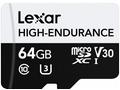Lexar paměťová karta 64GB High-Endurance microSDHC
