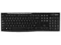 Logitech K270, Bezdrátová USB, CZ-SK layout, Černá