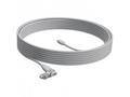 Logitech Rally Mic Pod Extension Cable - OFF-WHITE