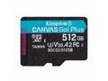 Kingston MicroSDXC karta 512GB Canvas Go! Plus, R: