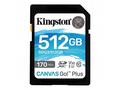 Kingston paměťová karta 512GB SDXC Canvas Go Plus 