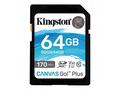 KINGSTON 64GB SDXC Canvas Go! Plus 170R, 90W CL10 
