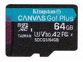 KINGSTON 64GB SDXC Canvas Go Plus Gen4 200MB, s C1
