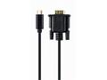 Gembird kábel USB-C (M) na VGA (M), 2 m, blister, 