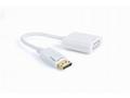 Kabel Gembird red. Displayport na DVI, M, F, bílá