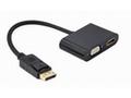Gembird adaptér DisplayPort (M) na HDMI (F) + VGA 