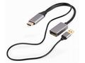 Gembird adaptér aktívny 4K HDMI (M), DisplayPort (