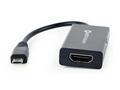 Gembird adaptér MHL (M) - HDMI (F) + microUSB (BF,