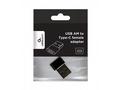 Gembird adaptér USB-A (M), USB-C (F)