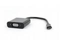 Gembird adaptér USB-C (M) na VGA (F) čierny, blist