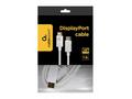 Gembird kábel DisplayPort (M, M), 4K, 1.8 m, biely