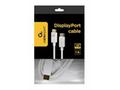 Gembird kábel DisplayPort (M, M), 4K, 1.8 m, biely