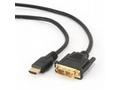 GEMBIRD Kabel HDMI - DVI 5m (M, M, zlacené kontakt