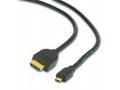 Kabel HDMI-HDMI micro 1,8m, 1.3, M, M stíněný,zl.,