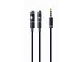 Gembird adaptér 1 x 3.5 mm 4-pin miniJack (M) na 2