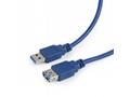 GEMBIRD Kabel USB A-A 1,8m 3.0 prodlužovací, modrý