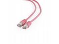 GEMBIRD Kabel patchcord CAT6 stíněný FTP 3m, růžov