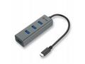 i-tec USB HUB 3.1 Type C METAL, 4 porty, USB 3.0, 