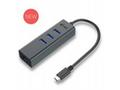 i-tec USB-C Metal 3-portovy HUB s Gigabit Ethernet