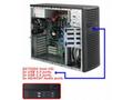 SUPERMICRO Mid-Tower 4x 3,5" fixed HDD, 2x 5,25", 