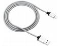 CANYON nabíjecí kabel Lightning MFI-3, opletený, A