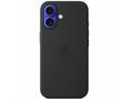 iPhone 16 Silicone Case with MS - Black