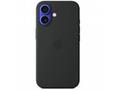 iPhone 16 Silicone Case with MS - Black