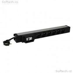 LEGRAND PDU Základní, 1U-19", výstup 6x 230V (CZ, 
