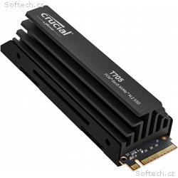Crucial T705, 1TB, SSD, M.2 NVMe, Černá, Heatsink,