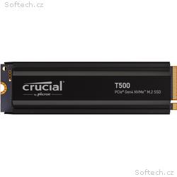 Crucial® T500 4TB PCIe Gen4 NVMe M.2 SSD s chladič