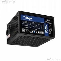 Akyga PC zdroj ATX 500W P4+4 2x PCI-E 6+2 pin 4x S