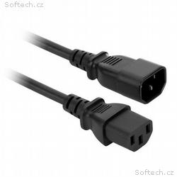 Akyga Napájecí kabel IEC C13, C14 250V, 50Hz 1.8m