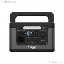 Akyga Přenosná elektrocentrála 600W, 461Wh, CEE 7,