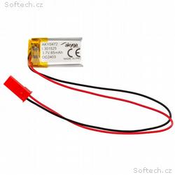Akyga Li-Pol baterie LP301525 3.7V, 85mAh PCM JST 
