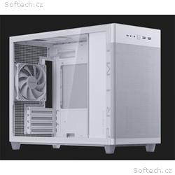 ASUS PRIME AP201, Micro ATX, Transpar., Bílá