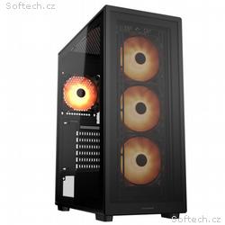COUGAR PC skříň MX220 RGB Black Mid Tower Mesh Fro