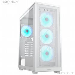 COUGAR PC skříň MX220 RGB White Mid Tower Mesh Fro