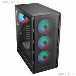 COUGAR PC skříň AIRFACE PURE RGB Black Mid Tower M