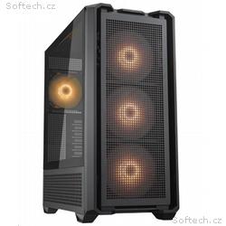 COUGAR PC skříň MX600 Black Mid Tower Mesh Front P
