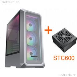 COUGAR PC skříň ARCHON 2 Mesh RGB White Mid Tower 