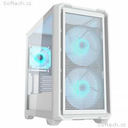 COUGAR PC skříň MX600 White Mini Tower Mesh Front 
