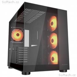 COUGAR PC skříň FV150 RGB Black Mid tower Dual-Cha