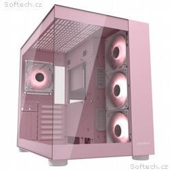 COUGAR PC skříň FV150 RGB Pink Mid tower Dual-Cham