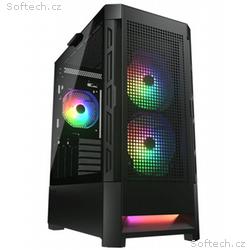 COUGAR PC skříň AIRFACE RGB Black Mid Tower Mesh F