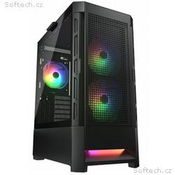 COUGAR PC skříň DUOFACE Black Mid Tower Airflow Fr