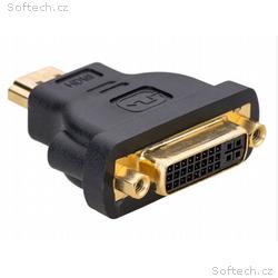 Akyga adaptér DVI-F, HDMI-M, Duplex, cerná