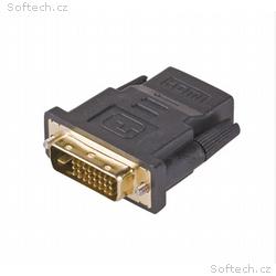 Akyga konvertor DVI-M 24+1, HDMI-F, ABS, cerná