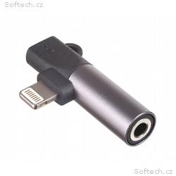 Akyga adaptér Lightning, Lightning, Jack 3.5mm, AB