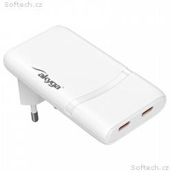 Akyga USB Nabíječka AK-CH-32 2x USB-C PD 5-20V, ma
