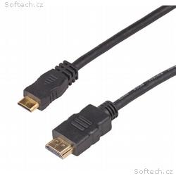 Akyga Kabel HDMI 1.4 (M), mini-HDMI 1.4 (M), 1m